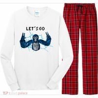Let's Go Gorilla Gamer Meme Long Sleeve Pajama Set thumb 0