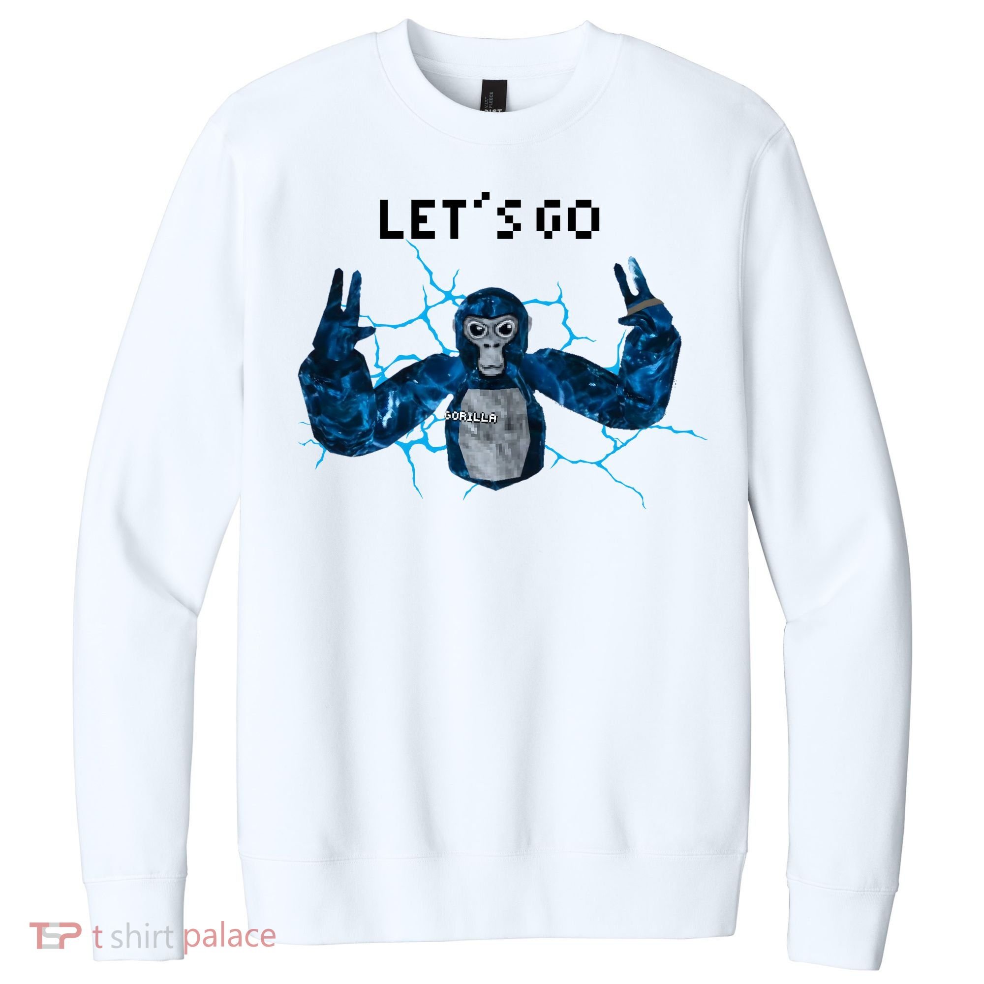 Let's Go Gorilla Gamer Meme V.I.T. Fleece Crew Sweatshirt