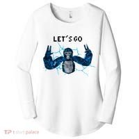 Let's Go Gorilla Gamer Meme Women's Perfect Tri Tunic Long Sleeve Shirt thumb 0