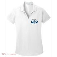 Let's Go Gorilla Gamer Meme Women's Dry Zone Grid Polo thumb 0