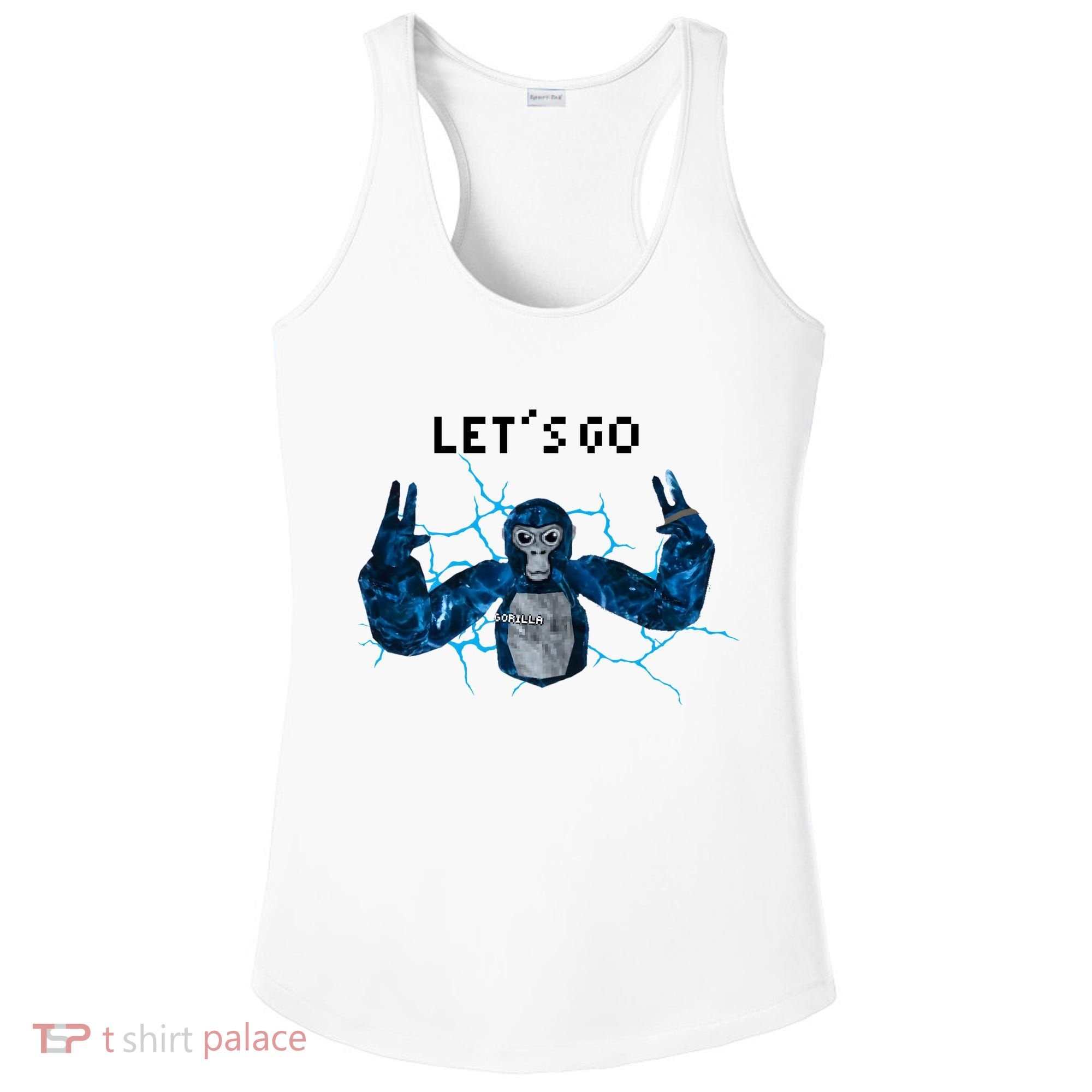 Let's Go Gorilla Gamer Meme Ladies PosiCharge Competitor Racerback Tank