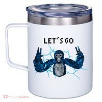 Let's Go Gorilla Gamer Meme 12oz Stainless Steel Coffee Mug thumb 2