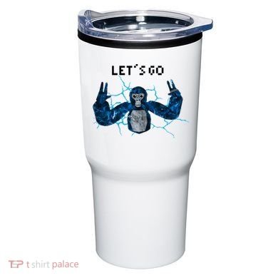Let's Go Gorilla Gamer Meme Tumbler