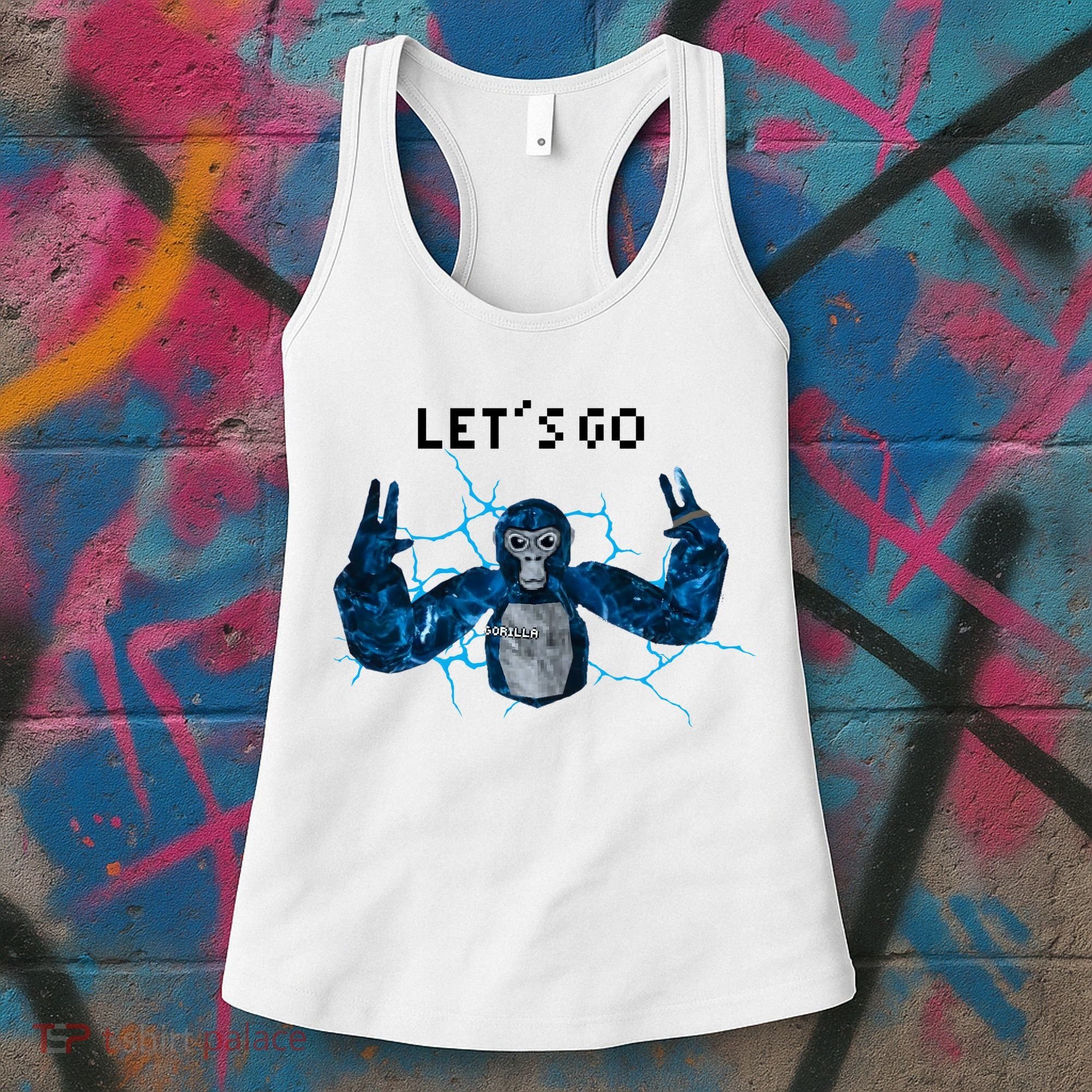 Let's Go Gorilla Gamer Meme Women's Tank Top