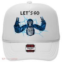 Let's Go Gorilla Gamer Meme Hat thumb 0