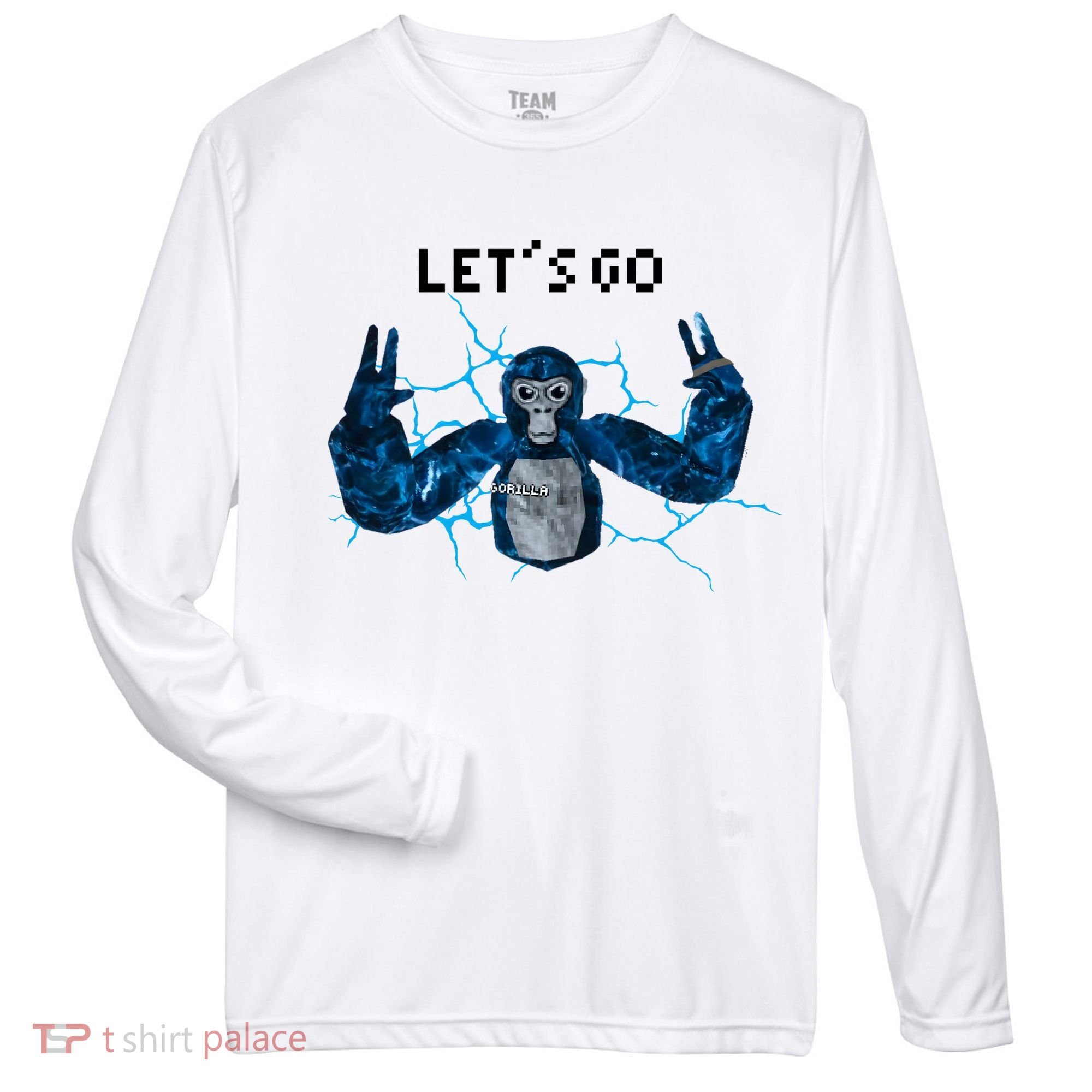 Let's Go Gorilla Gamer Meme Zone Performance Long-Sleeve T-Shirt