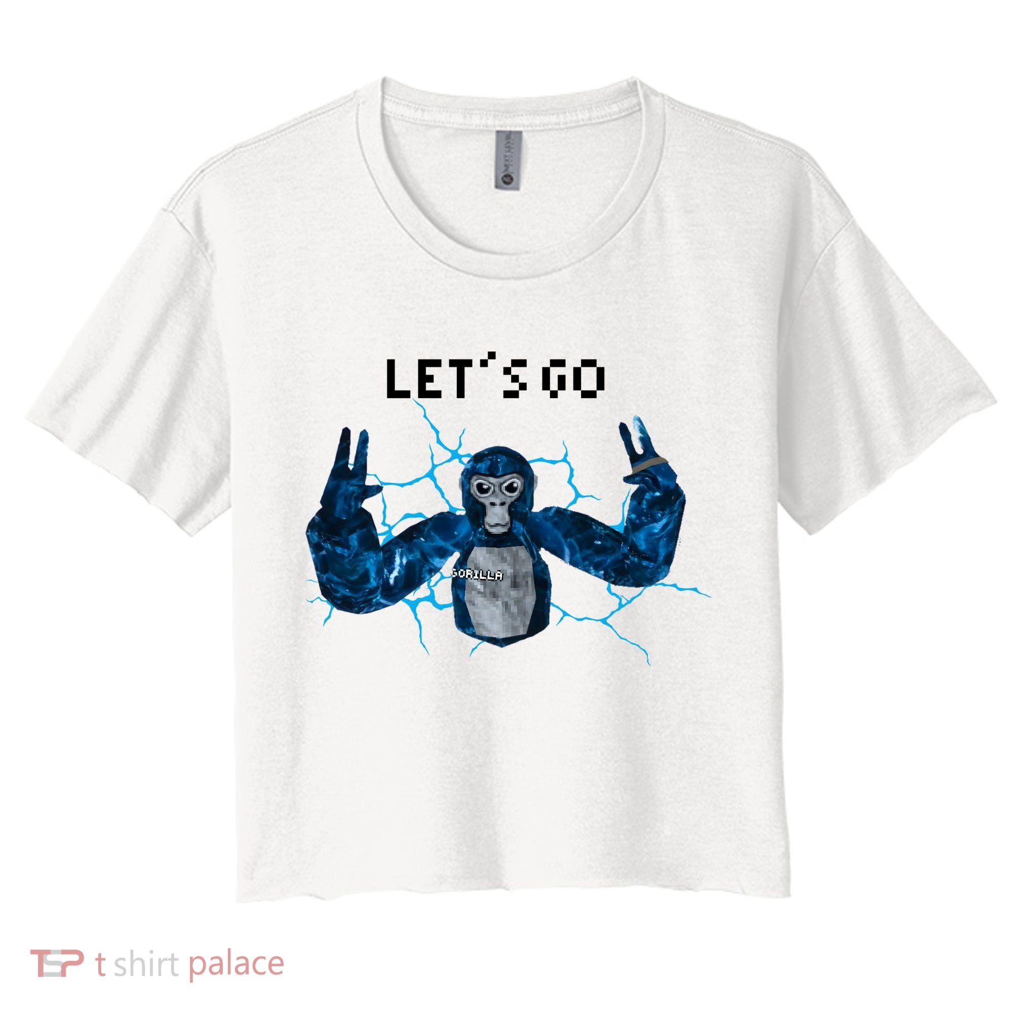 Let's Go Gorilla Gamer Meme Women's Crop Top Tee