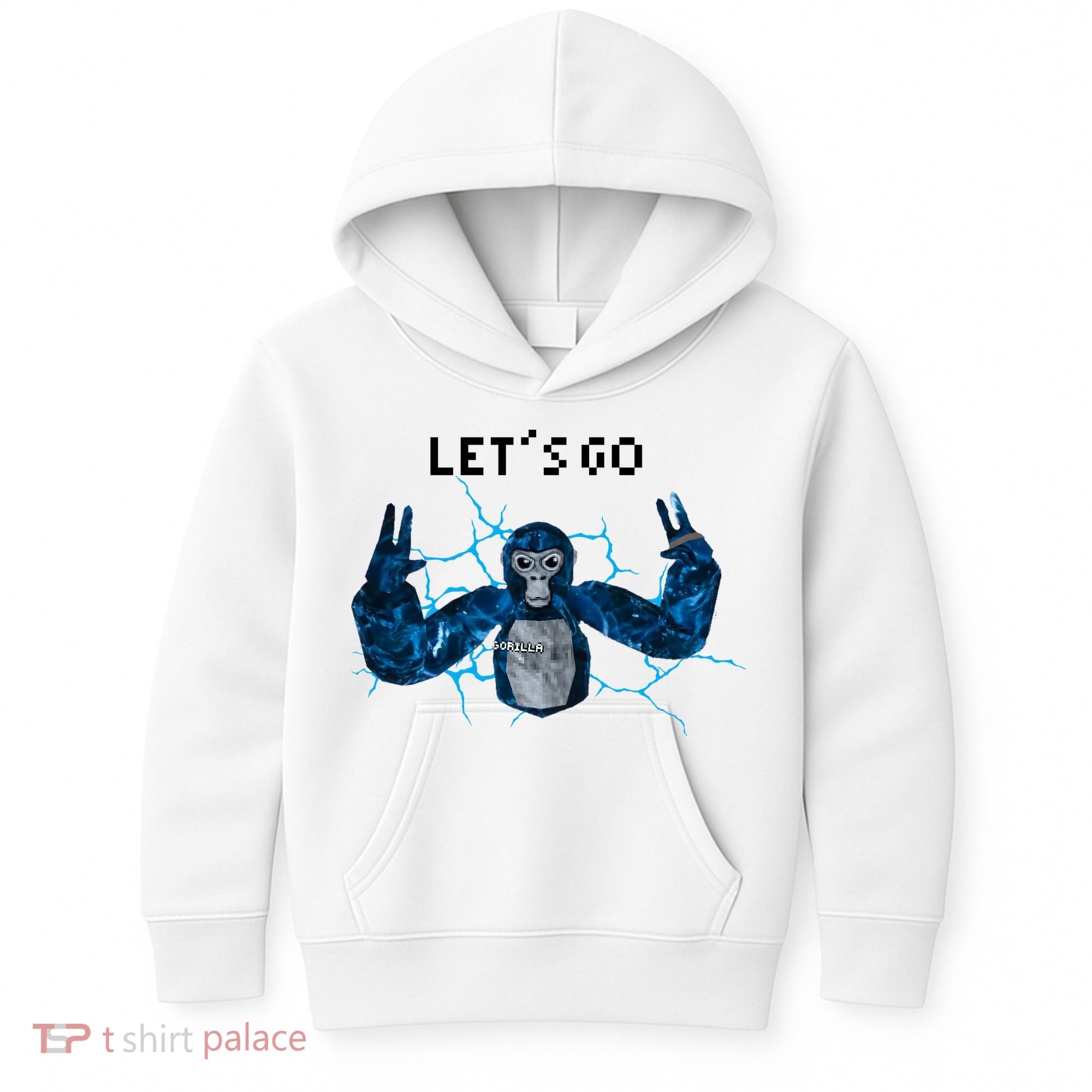 Let's Go Gorilla Gamer Meme Kids Hoodie