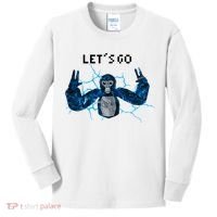 Let's Go Gorilla Gamer Meme Kids Long Sleeve Shirt thumb 0