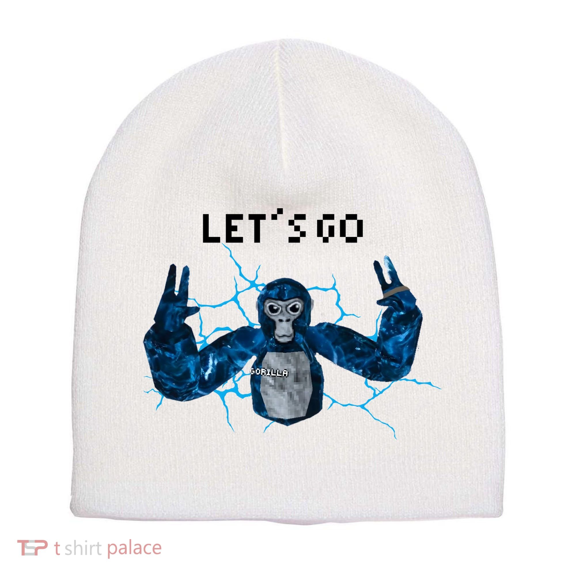 Let's Go Gorilla Gamer Meme Short Acrylic Beanie