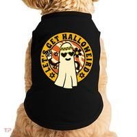 Let's Get Halloweird 60s Hippie Ghost Halloween Doggie Tank thumb 0