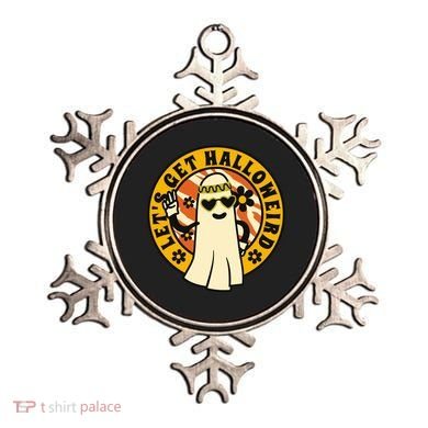 Let's Get Halloweird 60s Hippie Ghost Halloween Ornament