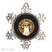 Let's Get Halloweird 60s Hippie Ghost Halloween Ornament thumb 0