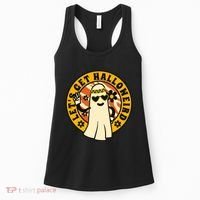 Let's Get Halloweird 60s Hippie Ghost Halloween Women's Tank Top thumb 0