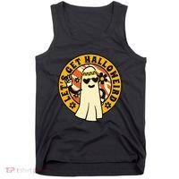 Let's Get Halloweird 60s Hippie Ghost Halloween Tank Top thumb 0
