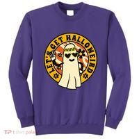 Let's Get Halloweird 60s Hippie Ghost Halloween Sweatshirt thumb 0