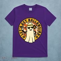 Let's Get Halloweird 60s Hippie Ghost Halloween T-Shirt thumb 5