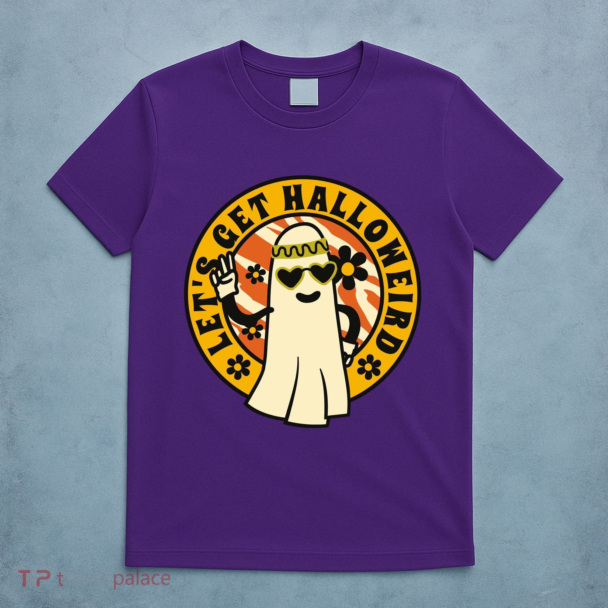 Let's Get Halloweird 60s Hippie Ghost Halloween T-Shirt