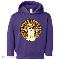 Let's Get Halloweird 60s Hippie Ghost Halloween Toddler Hoodie thumb 0