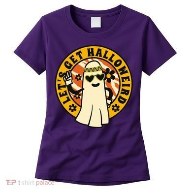 Let's Get Halloweird 60s Hippie Ghost Halloween Women's T-Shirt