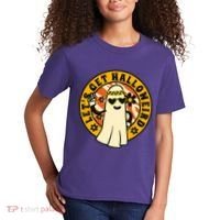 Let's Get Halloweird 60s Hippie Ghost Halloween Kids T-Shirt thumb 2