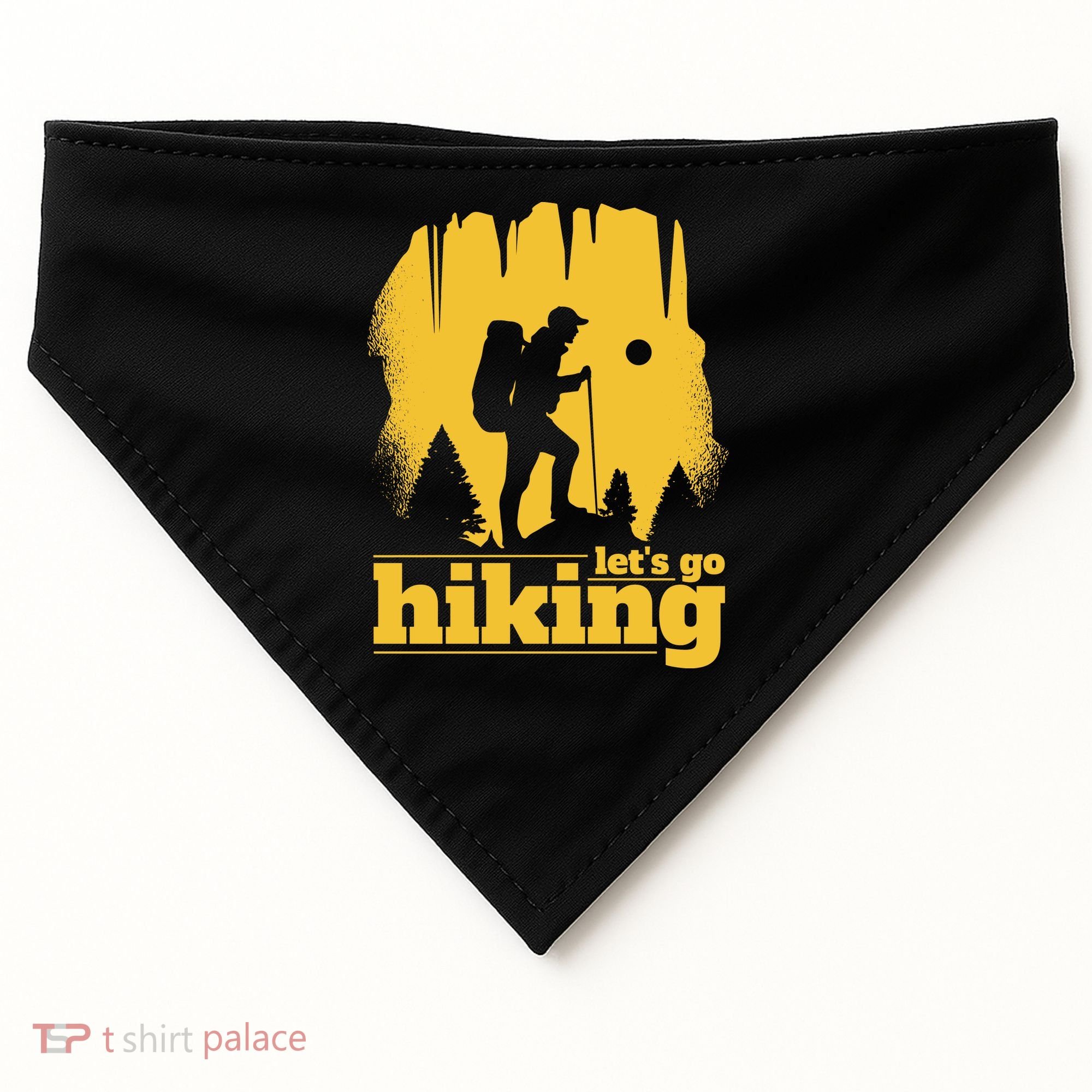 Let's Go Hiking USA-Made Doggie Bandana