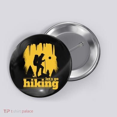 Let's Go Hiking Button
