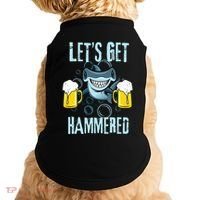 Let’s Get Hammered All Week Funny Hammerhead Shark Pun Party Doggie Tank thumb 0
