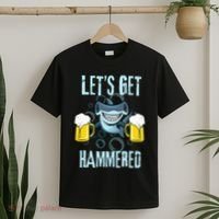 Let’s Get Hammered All Week Funny Hammerhead Shark Pun Party T-Shirt thumb 2