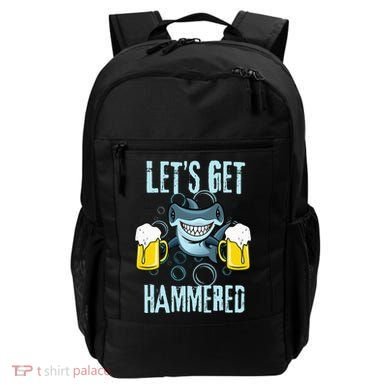 Let’s Get Hammered All Week Funny Hammerhead Shark Pun Party Backpack