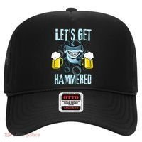 Let’s Get Hammered All Week Funny Hammerhead Shark Pun Party Hat thumb 0