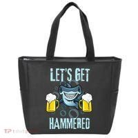Let’s Get Hammered All Week Funny Hammerhead Shark Pun Party Tote Bag thumb 0