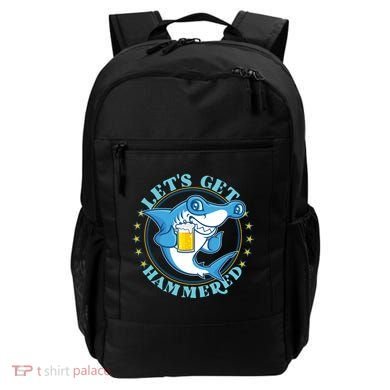 Let's Get Hammered Hammerhead Shark Beer Backpack