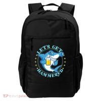 Let's Get Hammered Hammerhead Shark Beer Backpack thumb 0