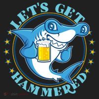 Let's Get Hammered Hammerhead Shark Beer Beanie thumb 2