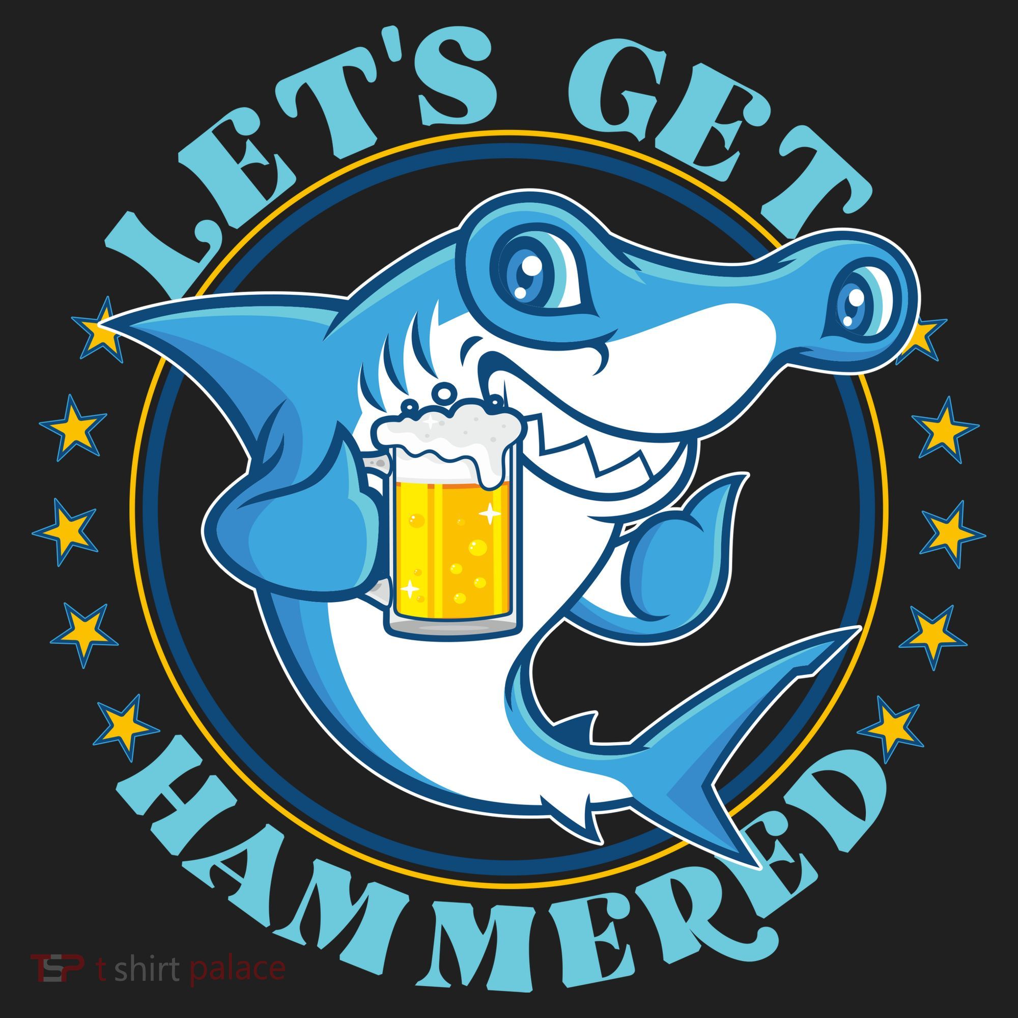 Let's Get Hammered Hammerhead Shark Beer Beanie