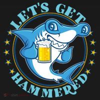 Let's Get Hammered Hammerhead Shark Beer Pajama Set thumb 2
