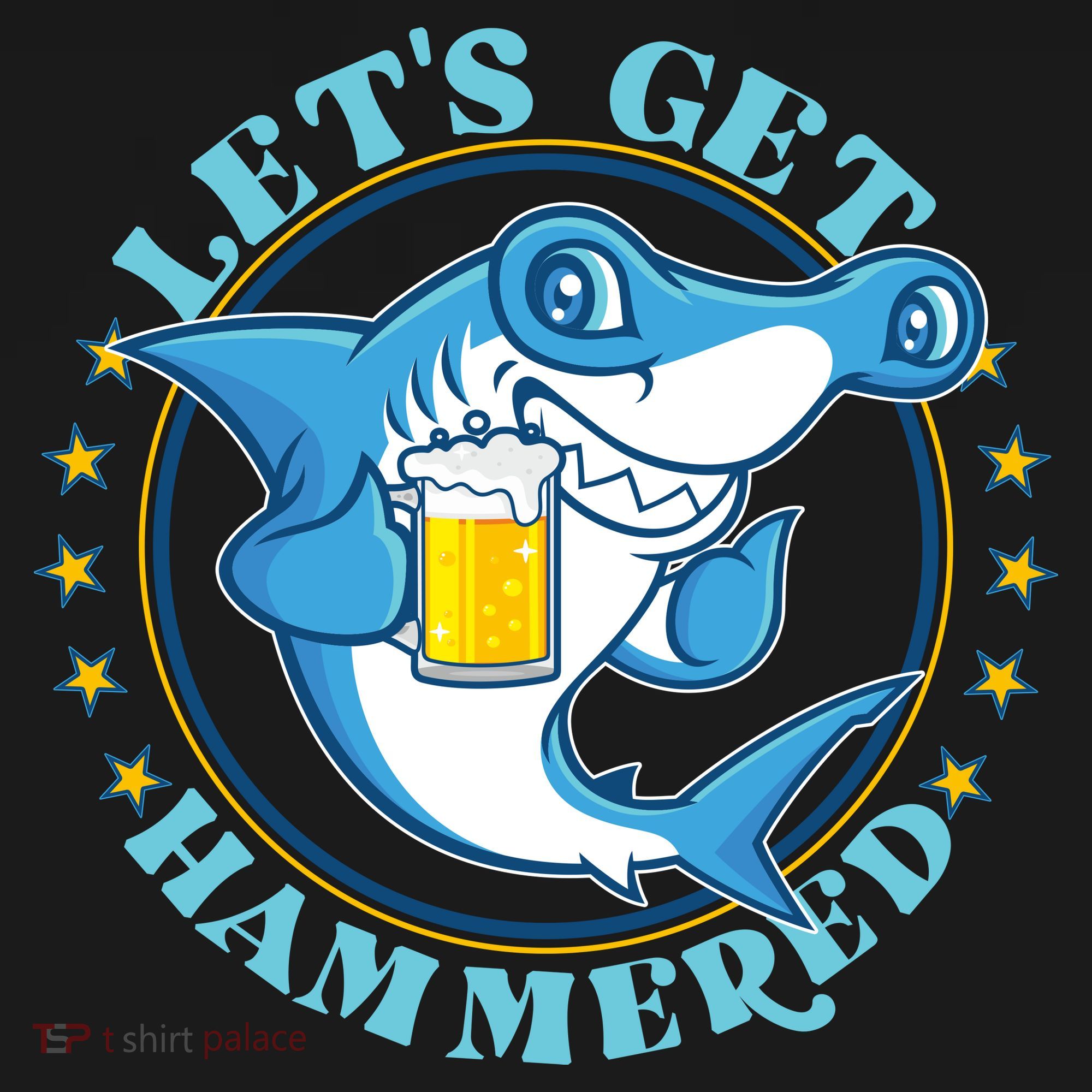 Let's Get Hammered Hammerhead Shark Beer Pajama Set