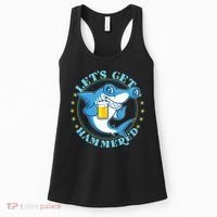Let's Get Hammered Hammerhead Shark Beer Women's Tank Top thumb 0