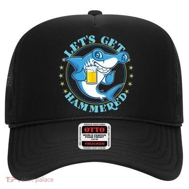 Let's Get Hammered Hammerhead Shark Beer Hat