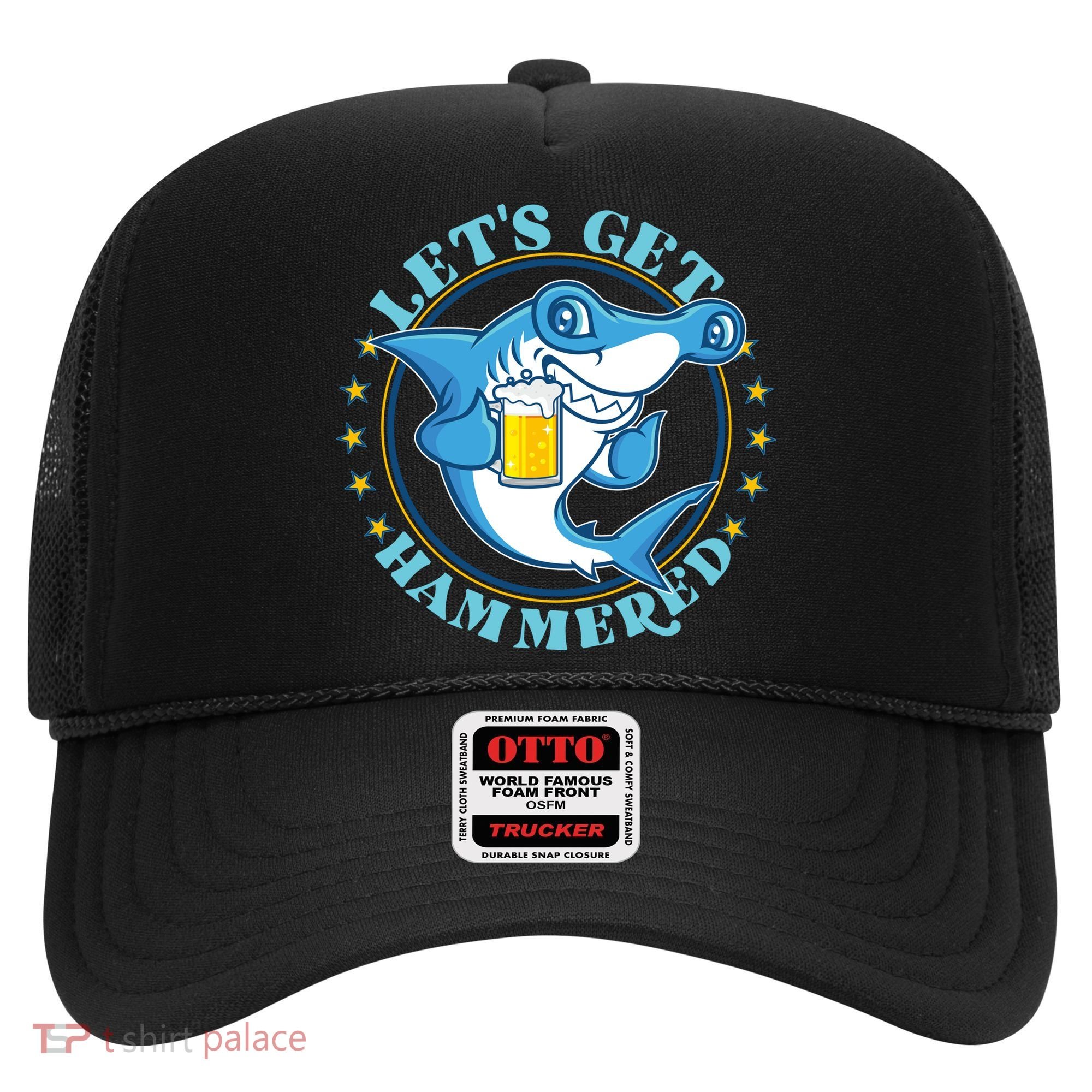 Let's Get Hammered Hammerhead Shark Beer Hat