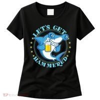 Let's Get Hammered Hammerhead Shark Beer Women's T-Shirt thumb 0