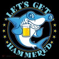 Let's Get Hammered Hammerhead Shark Beer Kids Sweatshirt thumb 2