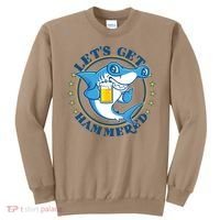 Let's Get Hammered Hammerhead Shark Beer Sweatshirt thumb 0