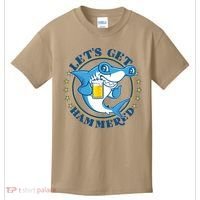Let's Get Hammered Hammerhead Shark Beer Kids T-Shirt thumb 0