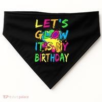 Let's Glow It's My Birthday USA-Made Doggie Bandana thumb 0