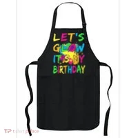 Let's Glow It's My Birthday Apron thumb 0
