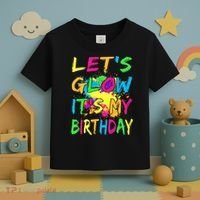 Let's Glow It's My Birthday Toddler T-Shirt thumb 3