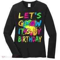 Let's Glow It's My Birthday Women's Long Sleeve Shirt thumb 0
