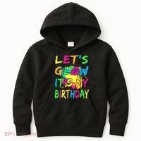 Let's Glow It's My Birthday Kids Hoodie thumb 0